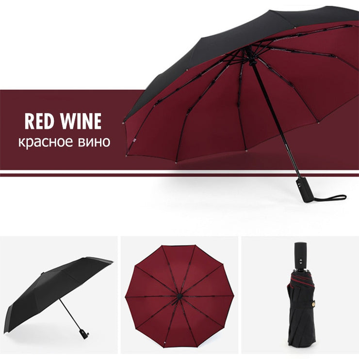 Windproof Double Layer Resistant Umbrella - HOW DO I BUY THIS Wine red