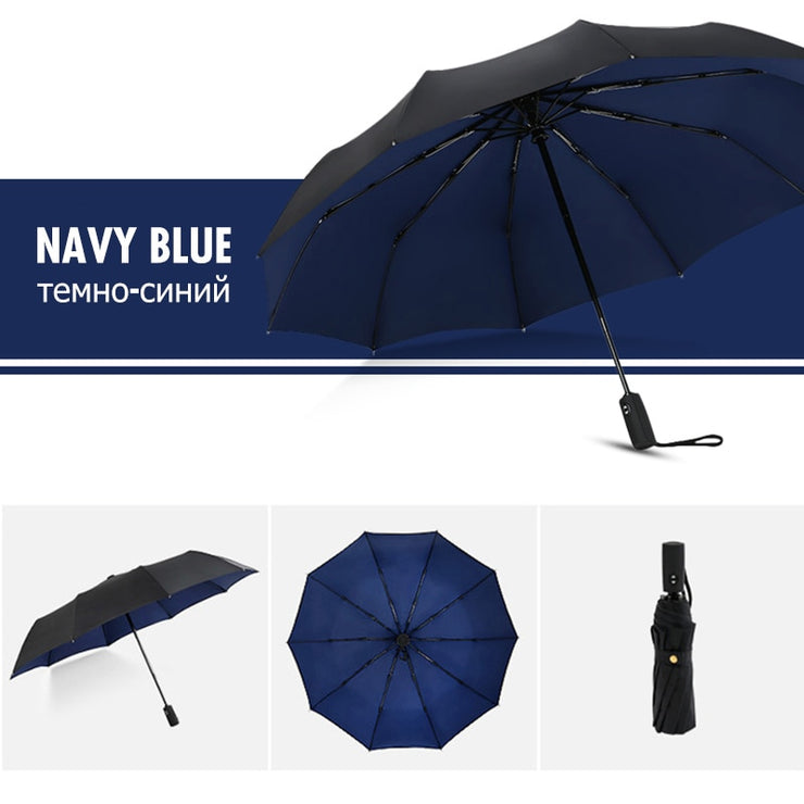 Windproof Double Layer Resistant Umbrella - HOW DO I BUY THIS Navy blue