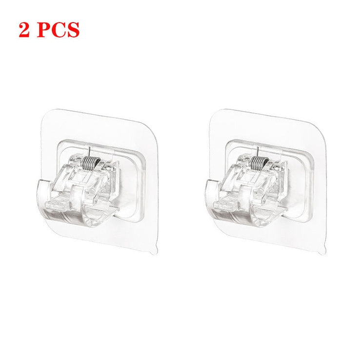 2pcs Hanging Rod Clamp Hooks - HOW DO I BUY THIS Clear