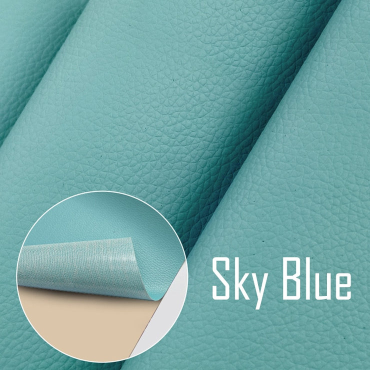 Self Adhesive Leather - HOW DO I BUY THIS Sky Blue / 35x50cm