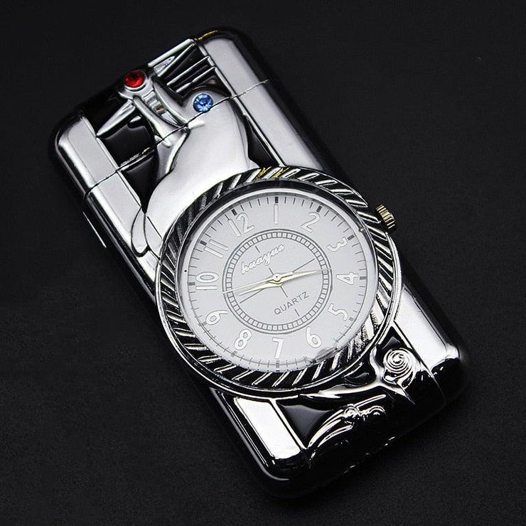 Luxurious Lighter Watch - HOW DO I BUY THIS Silver Duck