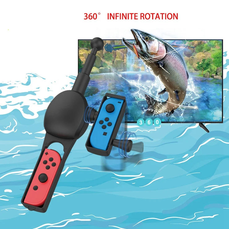 Fishing Rod with Joy-con Controller Handle