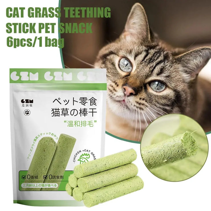 Cat Teeth Cleaning Grass Stick