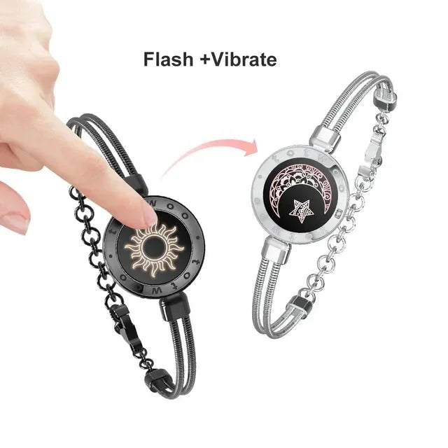 Long Distance Touch Bracelets for Couples - HOW DO I BUY THIS Snake Black Sliver