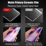 Matte Ceramic Privacy Screen Protectors For Samsung