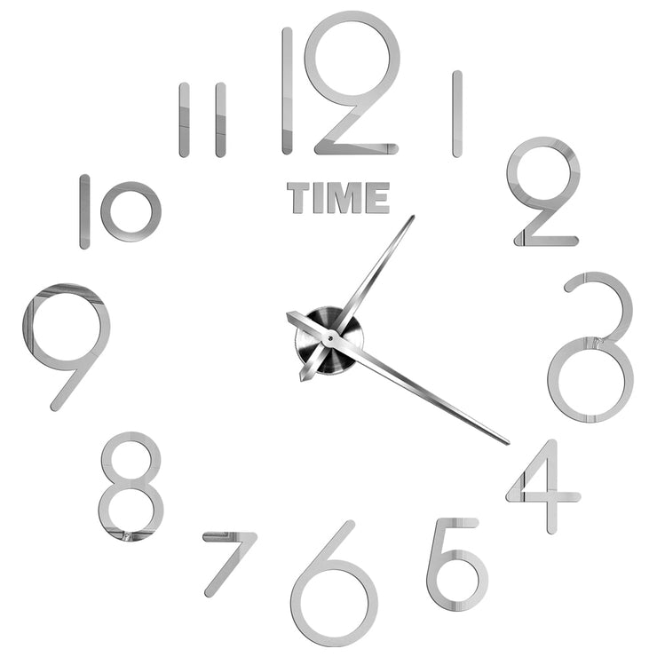 Modern Wall Clock - HOW DO I BUY THIS 015 Silver / 2D Diameter 40-50CM