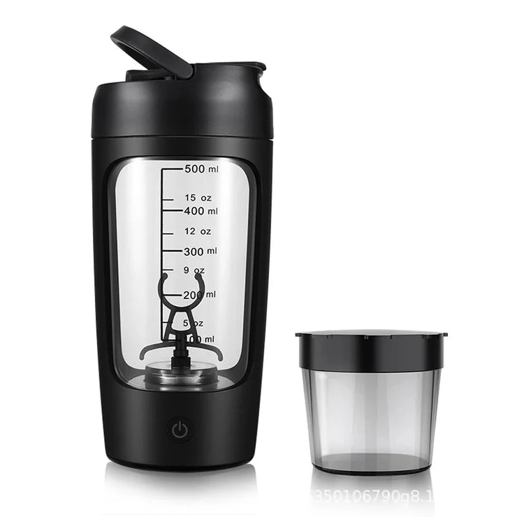 Electric Portable Protein Shaker Bottle - HOW DO I BUY THIS Black / 650ml