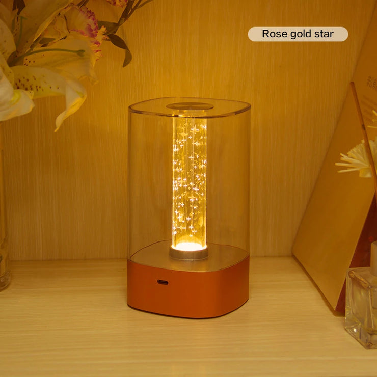 Aluminum Alloy Star Water Wave Atmosphere Touch Night Light