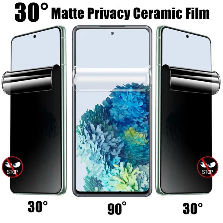 Matte Ceramic Privacy Screen Protectors For Samsung