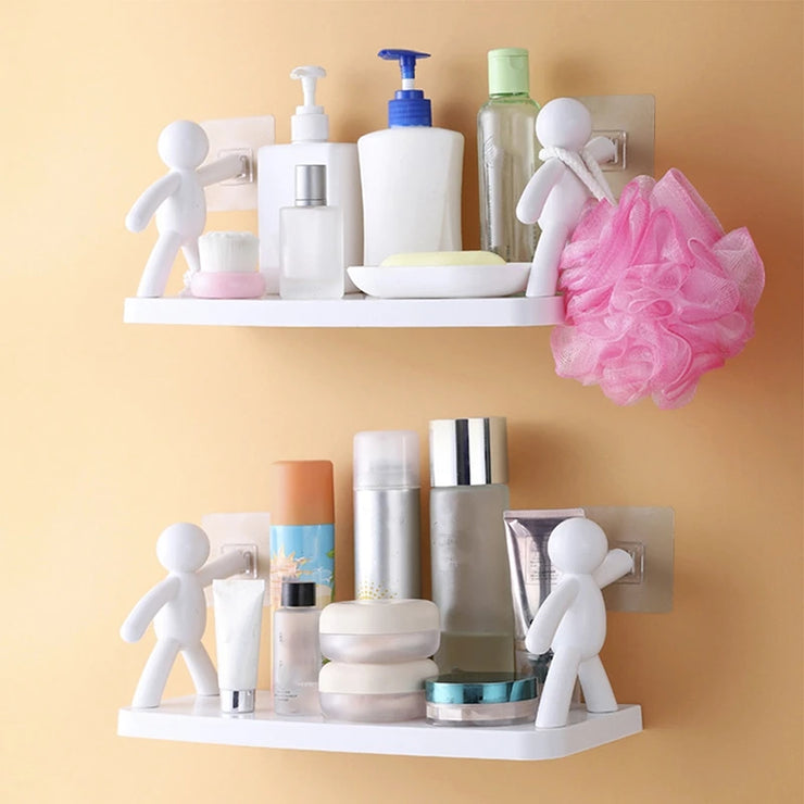 Self-adhesive Bathroom Cosmetics Storage Racks