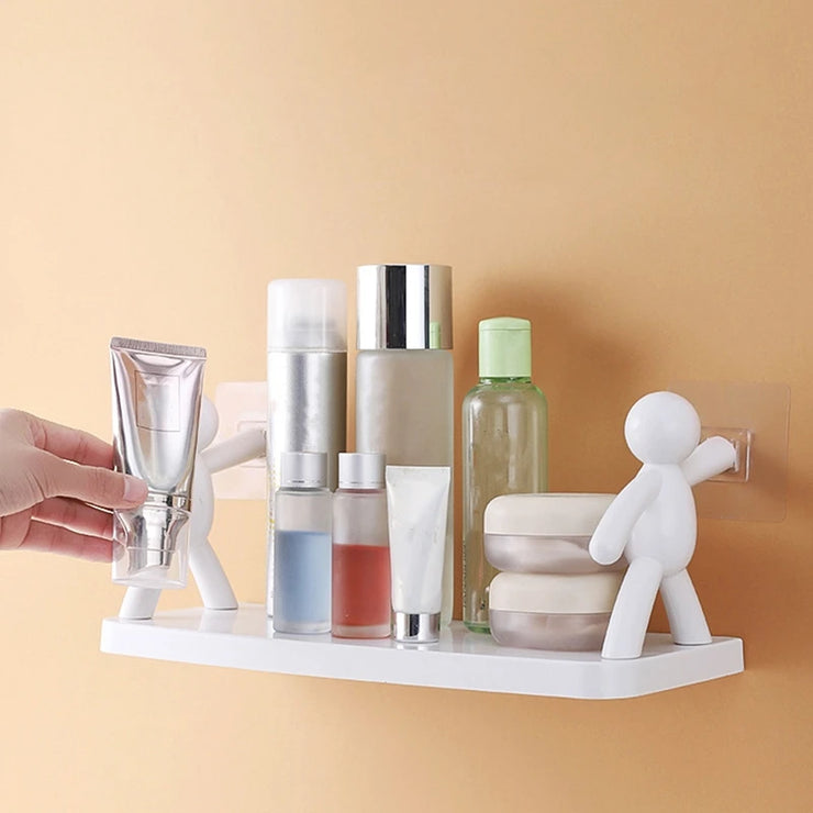 Self-adhesive Bathroom Cosmetics Storage Racks