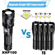 High Power Rechargeable Led Flashlight