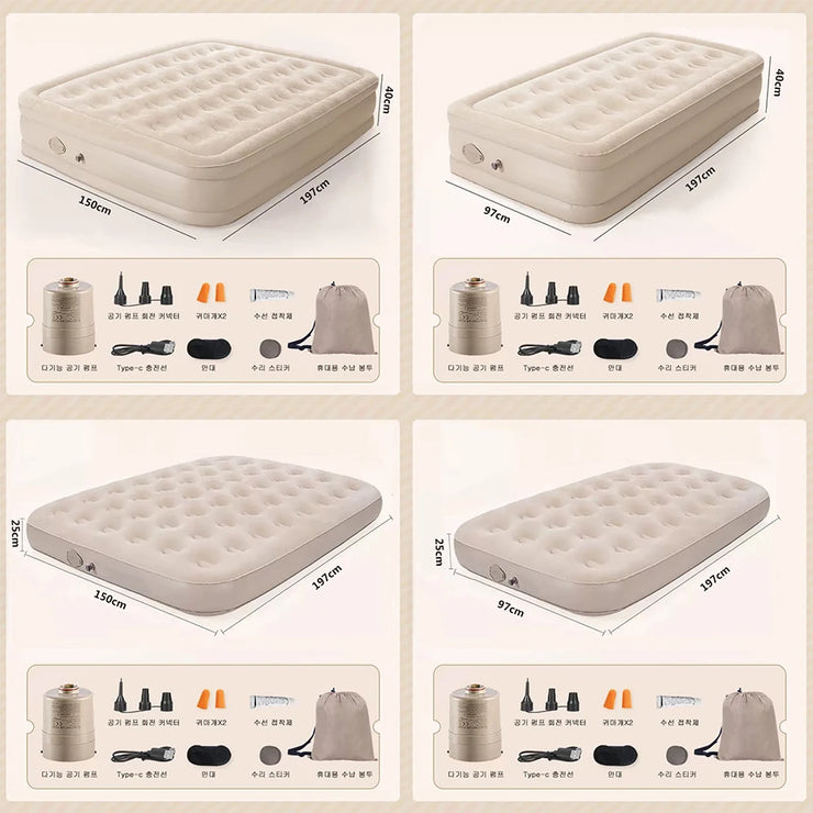 Portable Air Mattress With Built-in Pump