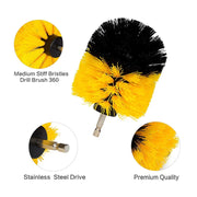 3Pcs/Set Scrubber Brush For Drill