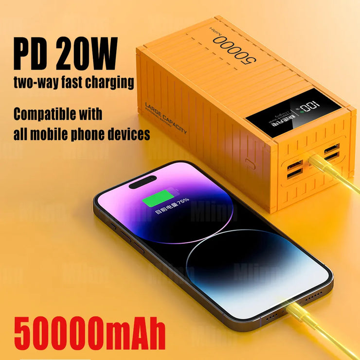 50000mAh Container Super Fast Charging Portable Power bank