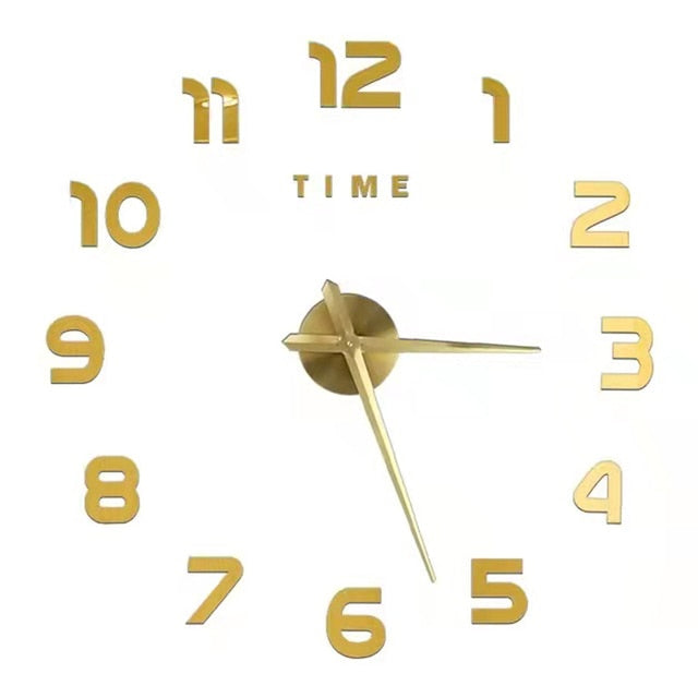 Modern Wall Clock - HOW DO I BUY THIS 023 Gold / 3D Diameter 60-90CM