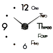 Modern Wall Clock - HOW DO I BUY THIS 016 Black / 2D Diameter 40-50CM