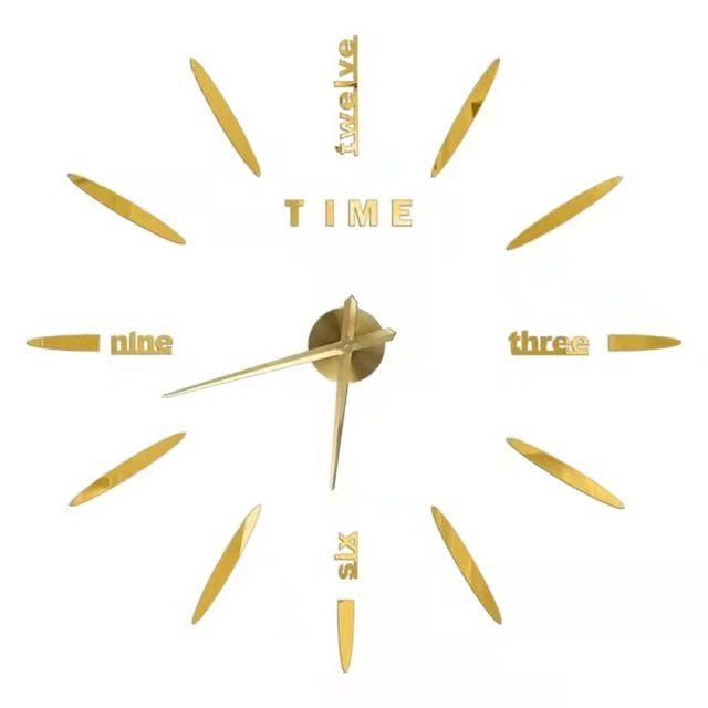 Modern Wall Clock - HOW DO I BUY THIS 022 Gold / 2D Diameter 40-50CM