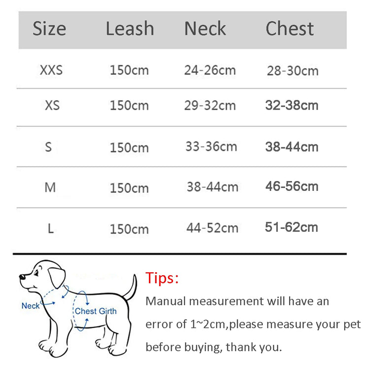 Adjustable Pet Harness Vest