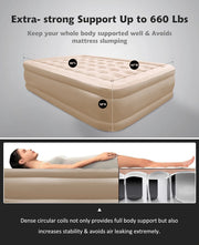 Portable Air Mattress With Built-in Pump