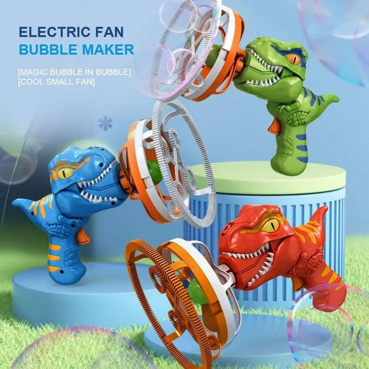 Electric Dinosaur Bubble Gun