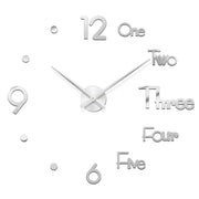 Modern Wall Clock - HOW DO I BUY THIS 016 Silver / 2D Diameter 40-50CM