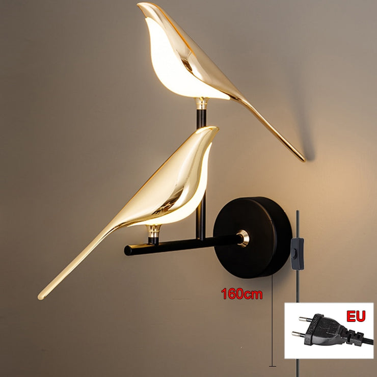 Modern Simplicity Bird Lamp - HOW DO I BUY THIS EU Two heads / Natural light
