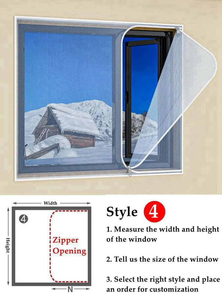 Window Heat Protection Film - HOW DO I BUY THIS Style 4 / W85cm x H105cm / Zipper