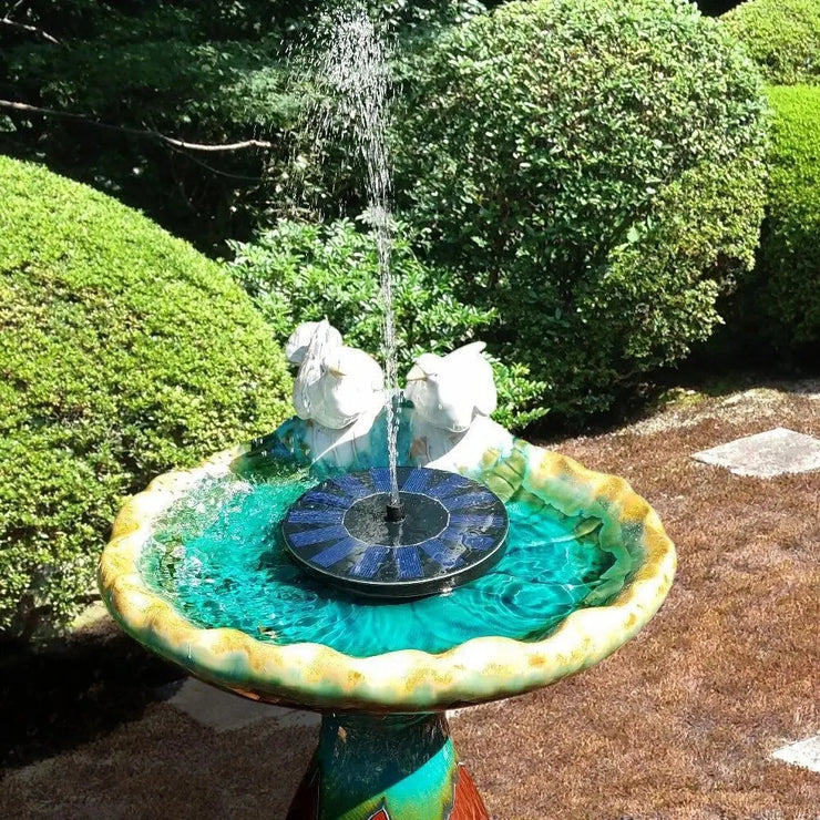 Solar Powered Bird Bath Waterfall Fountain