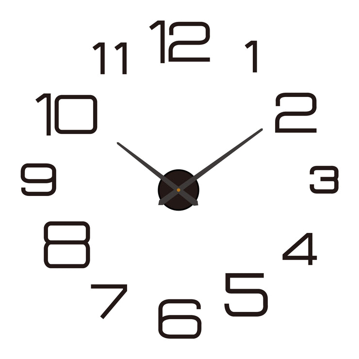 Modern Wall Clock - HOW DO I BUY THIS 011 Black / 3D Diameter100-130CM