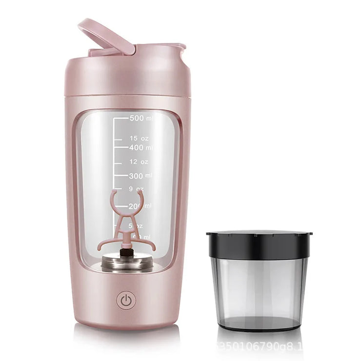 Electric Portable Protein Shaker Bottle - HOW DO I BUY THIS Pink / 650ml