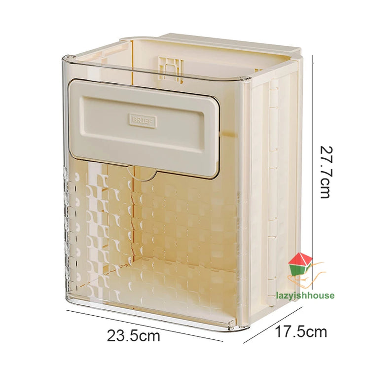 Folding Wall Mounted Trash Can With Lid - HOW DO I BUY THIS beige