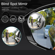 2pcs 360 Degree Adjustable Blind Spot Mirror