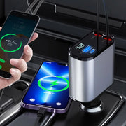 4 IN 1 Retractable Car Charger