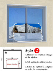 Window Heat Protection Film - HOW DO I BUY THIS Style 2 / W85cm x H105cm / Zipper