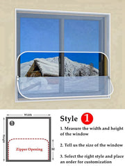 Window Heat Protection Film - HOW DO I BUY THIS Style 1 / W85cm x H105cm / Zipper