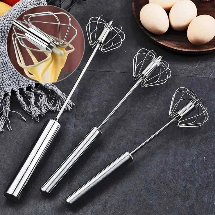 Semi-Automatic Stainless Egg Beater