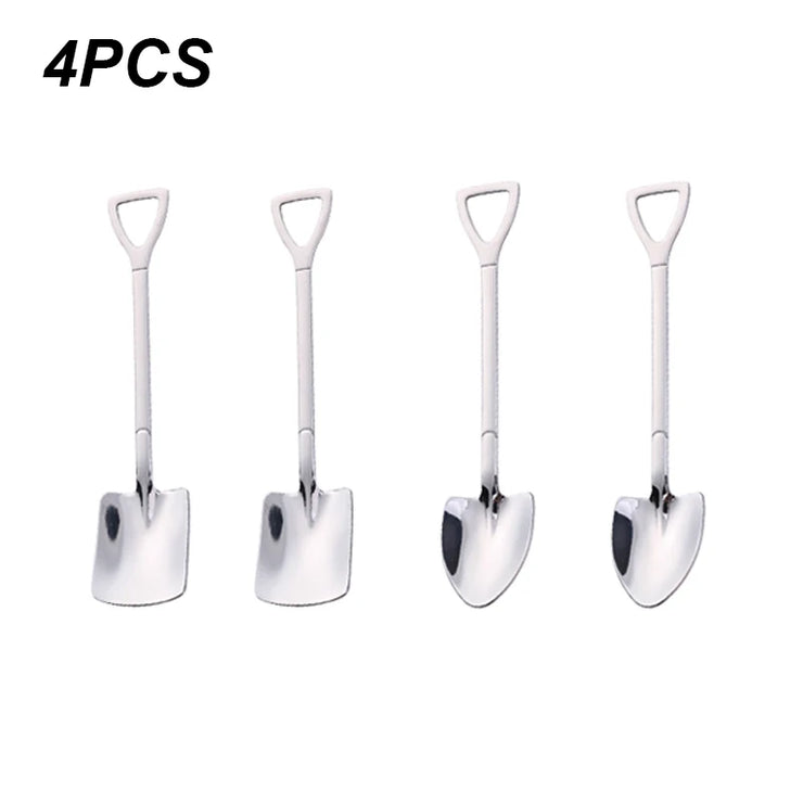 Stainless Creative Shovel Spoon - HOW DO I BUY THIS Silver 2A2B