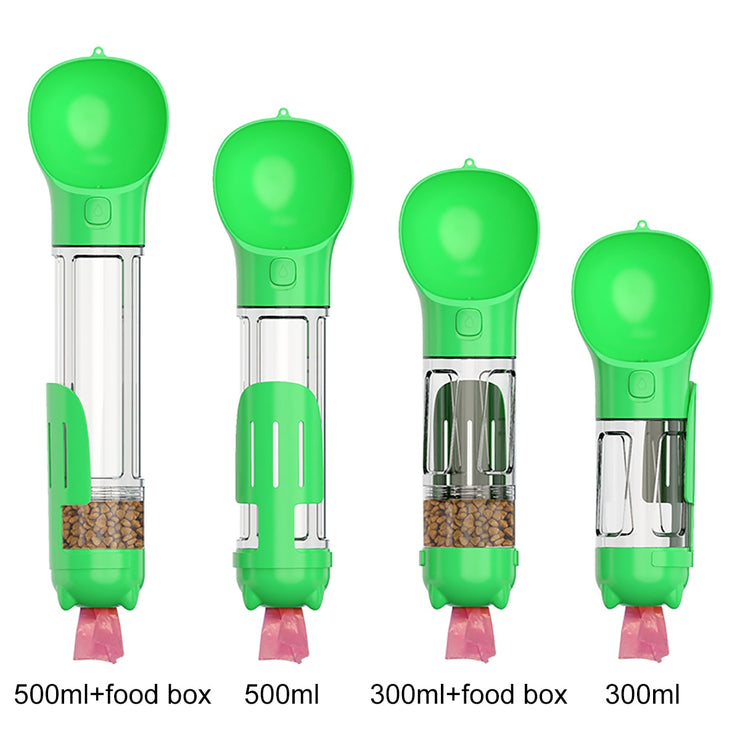 4 In 1 Pet Bottle - HOW DO I BUY THIS Green / 300ml with food box