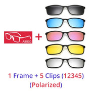 5 In 1 Glasses - HOW DO I BUY THIS 1 Frame 5 Clip / Matt Black Frame