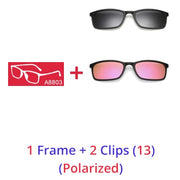 5 In 1 Glasses - HOW DO I BUY THIS 1 Frame 2 Clips 13 / Matt Black Frame