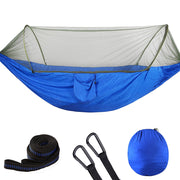 Camping Hammock with Mosquito Net - HOW DO I BUY THIS Blue