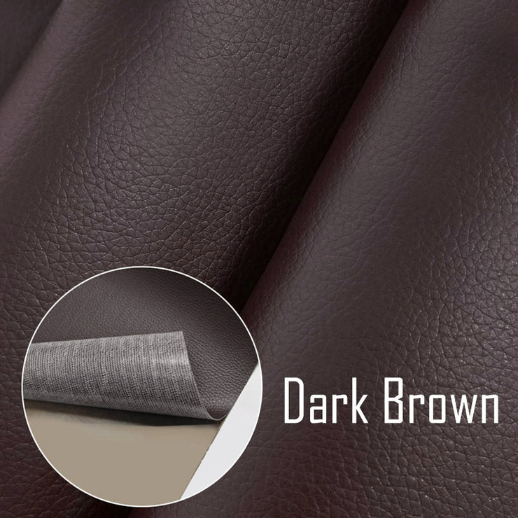 Self Adhesive Leather - HOW DO I BUY THIS Dark Brown / 35x50cm
