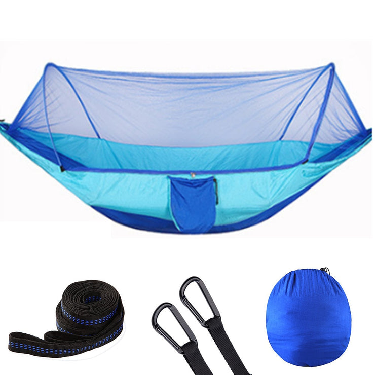 Camping Hammock with Mosquito Net - HOW DO I BUY THIS Light blue and blue