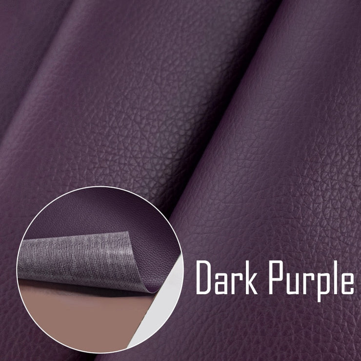 Self Adhesive Leather - HOW DO I BUY THIS Dark Purple / 35x50cm