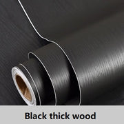 Waterproof Wood Sticker - HOW DO I BUY THIS Black thick wood / 40cm x 1m (1.3 x 3.28 ft)