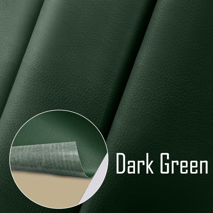 Self Adhesive Leather - HOW DO I BUY THIS Dark Green / 35x50cm