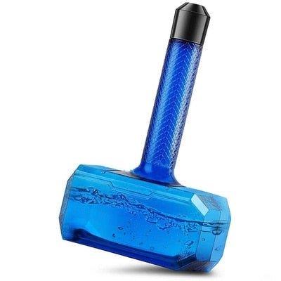 Hammer Shaped Bottle - HOW DO I BUY THIS Blue
