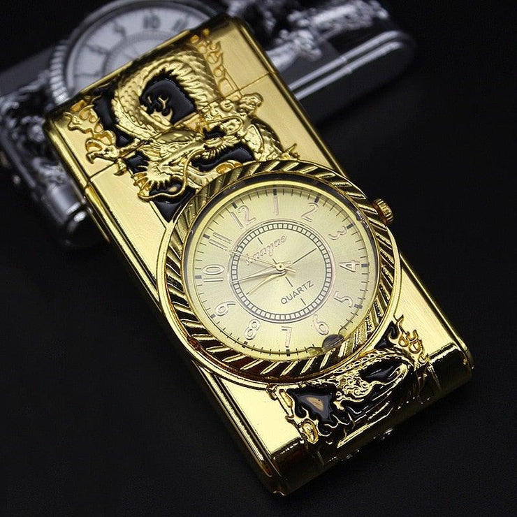 Luxurious Lighter Watch - HOW DO I BUY THIS Golden Dragon