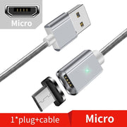 Magnetic Micro USB Cable - HOW DO I BUY THIS Hit Modern / Silver Micro Cable / 1m